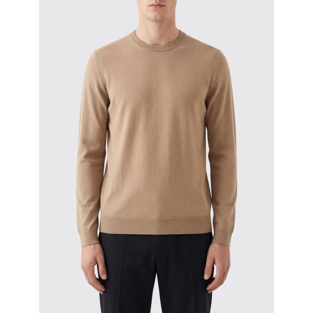 Zanone Sweater Men Mud